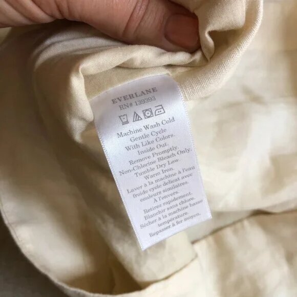 EVERLANE The Linen Long-Sleeve Top - Picture 4 of 5